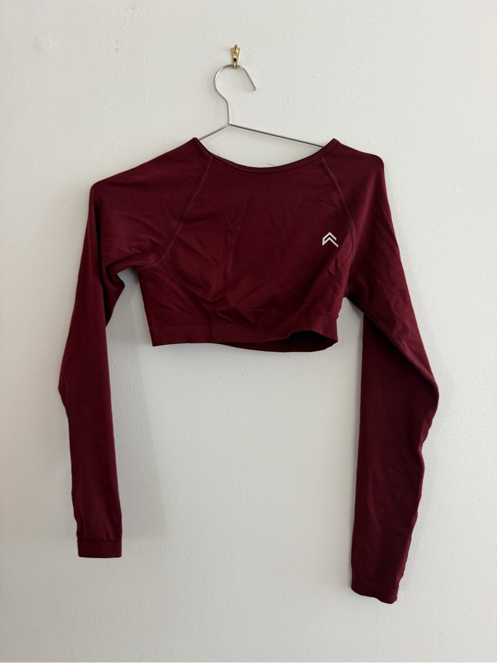 ONER ACTIVE EFFORTLESS LONG SLEEVE CROP TOP XS
